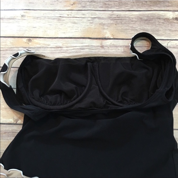 SOLD 34D Small Profile Tankini Underwire Swim Suit - Picture 3 of 8